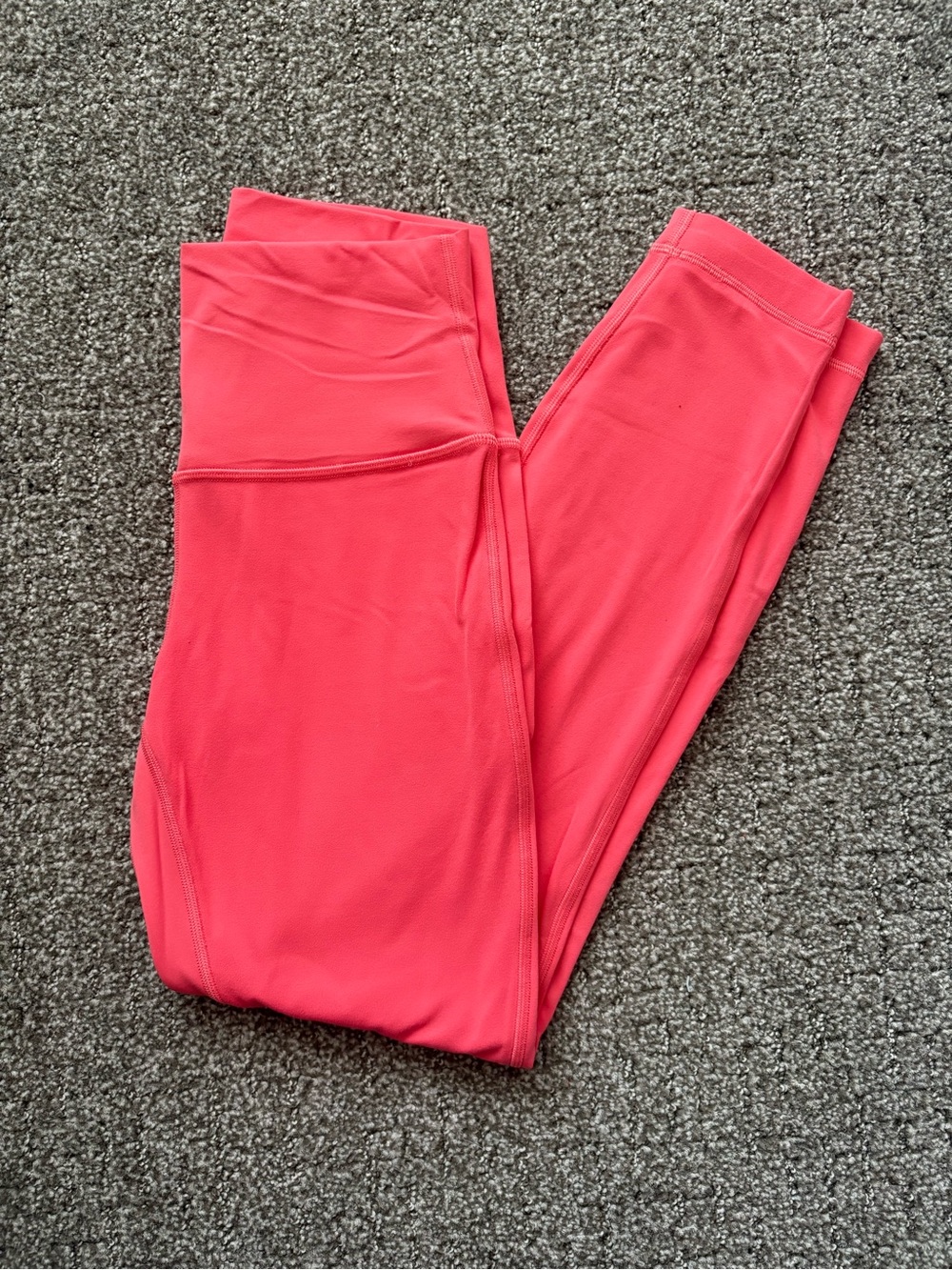 lululemon athletica Coral-Red High-Rise Leggings